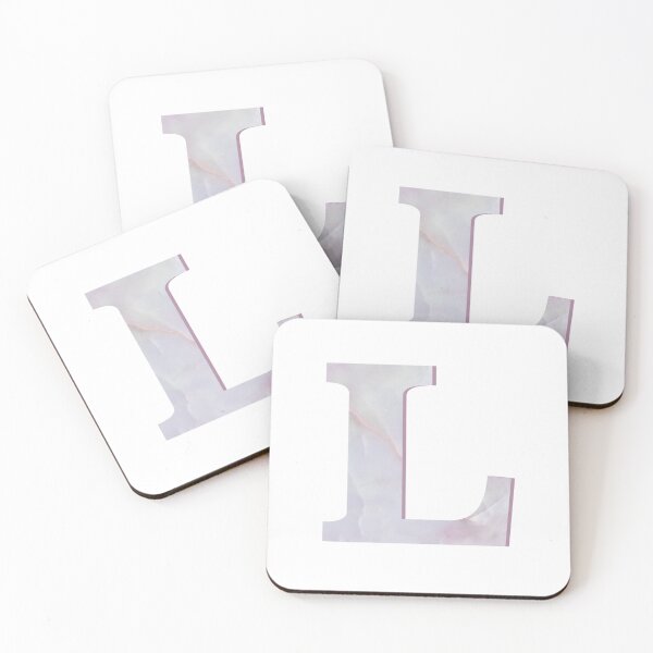 Item preview, Rose Quartz Monogram Letter L designed and sold by avion-en-papier.