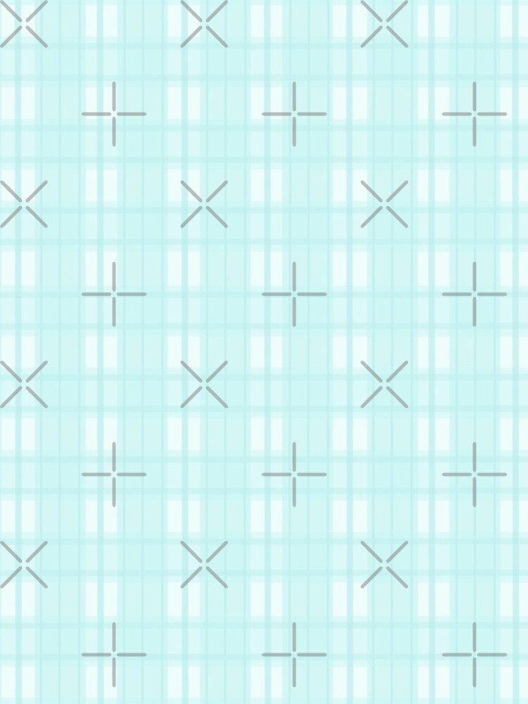 Thumbnail 4 of 4, iPhone Case, Turquoise plaid wallpaper designed and sold by Pastel-PaletteD.