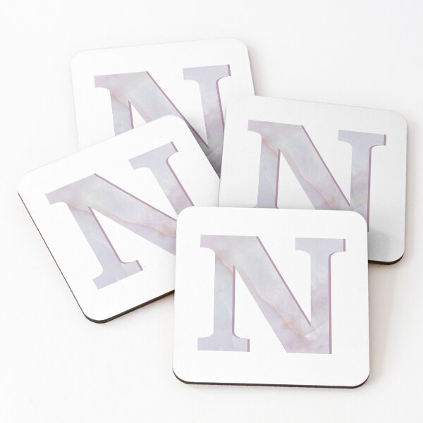 Item preview, Rose Quartz Monogram Letter N designed and sold by avion-en-papier.