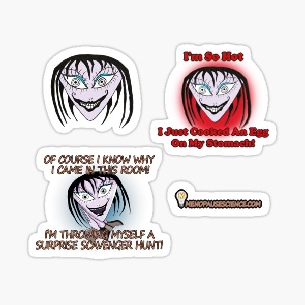 Item preview, Luna Pause Menopause Symptoms Humor Sticker Pack | Funny Destress Hot Flashes Brain Fog Midlife Middle Age Idea designed and sold by Menopause-Sci.