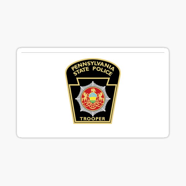 Pennsylvania State Police Sticker For Sale By Brycewhiite Redbubble