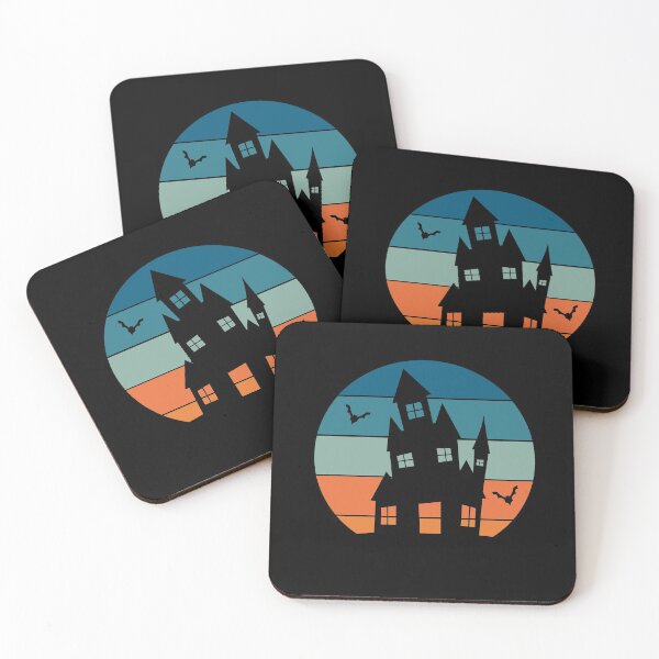 Item preview, Retro Halloween Hunted House designed and sold by PixelCookieDsgn.