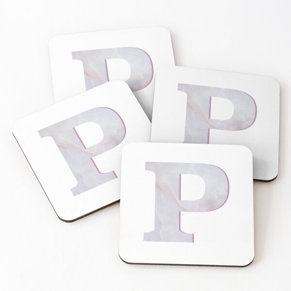 Item preview, Rose Quartz Monogram Letter P designed and sold by avion-en-papier.