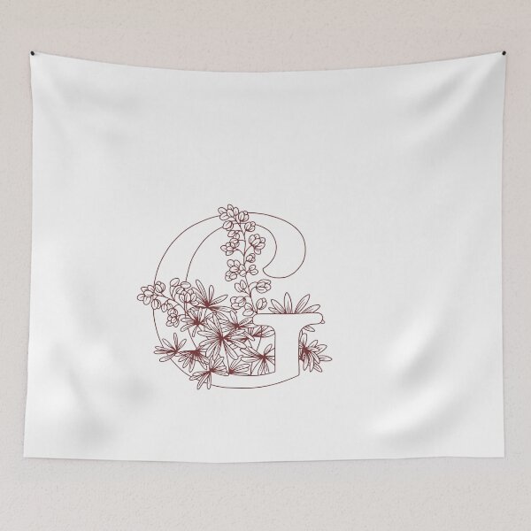 Item preview, Floral wreath Monogram G (initial)  designed and sold by Slangt-shirt.