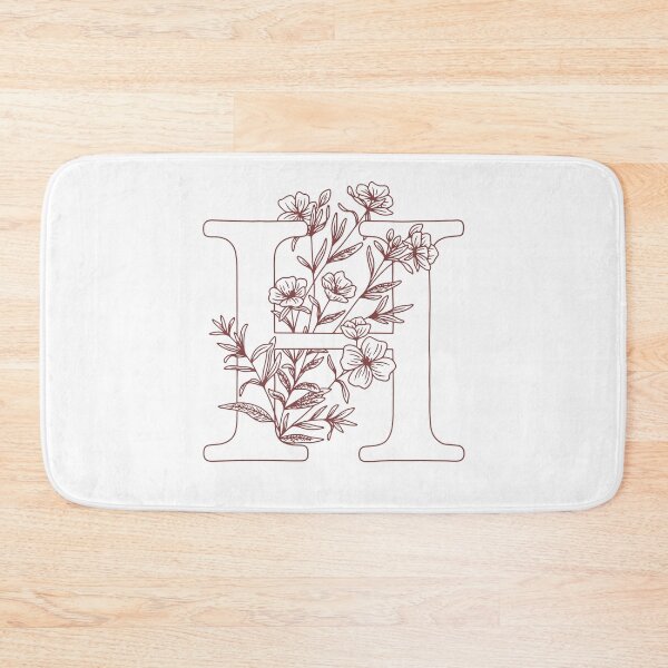 Item preview, Floral wreath Monogram H (initial)  designed and sold by Slangt-shirt.