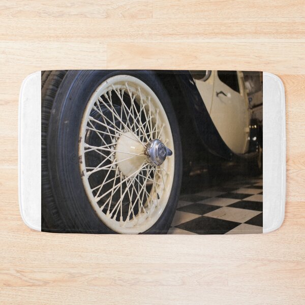Item preview, Old spoke wheel of vintage car in cream colour designed and sold by santoshputhran.