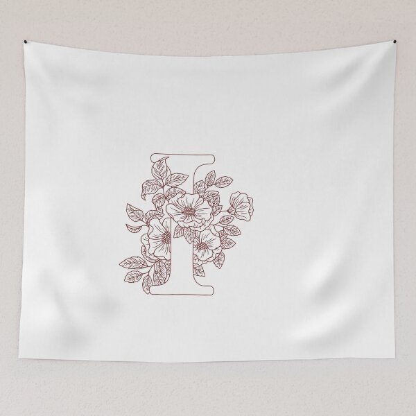 Item preview, Floral wreath Monogram I (initial)  designed and sold by Slangt-shirt.