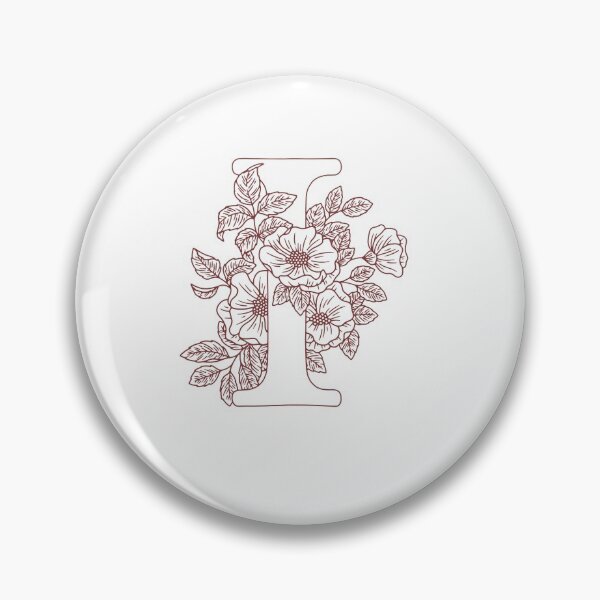 Item preview, Floral wreath Monogram I (initial)  designed and sold by Slangt-shirt.