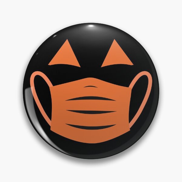 Item preview, Halloween Pumpkin Wearing Face Mask  designed and sold by yacine12353.