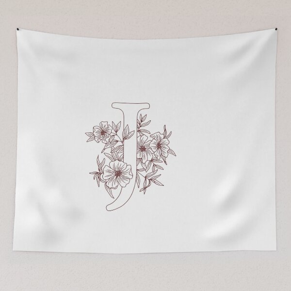 Item preview, Floral wreath Monogram J (initial)  designed and sold by Slangt-shirt.