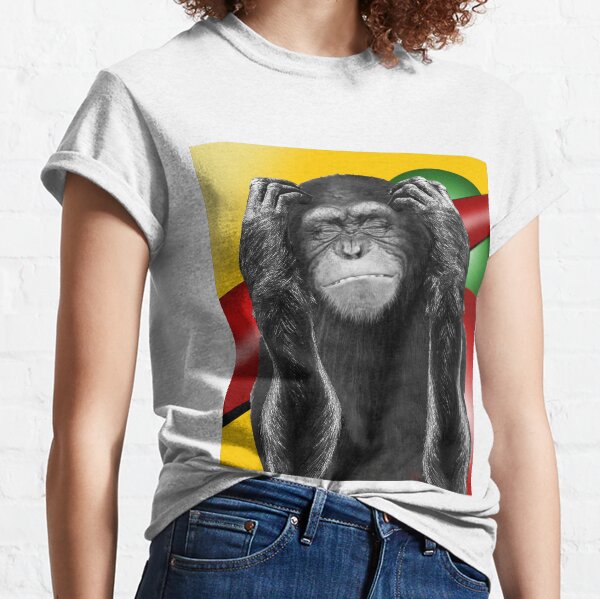 monkey face plugging its ears, Classic T-Shirt
