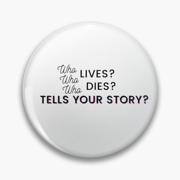 Item preview, Who tells your story Hamilton Quote designed and sold by MonMonTales.