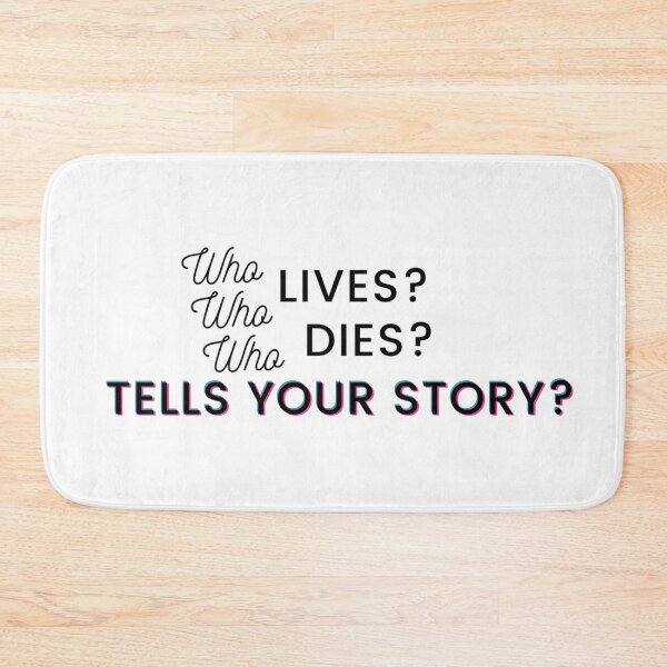 Item preview, Who tells your story Hamilton Quote designed and sold by MonMonTales.