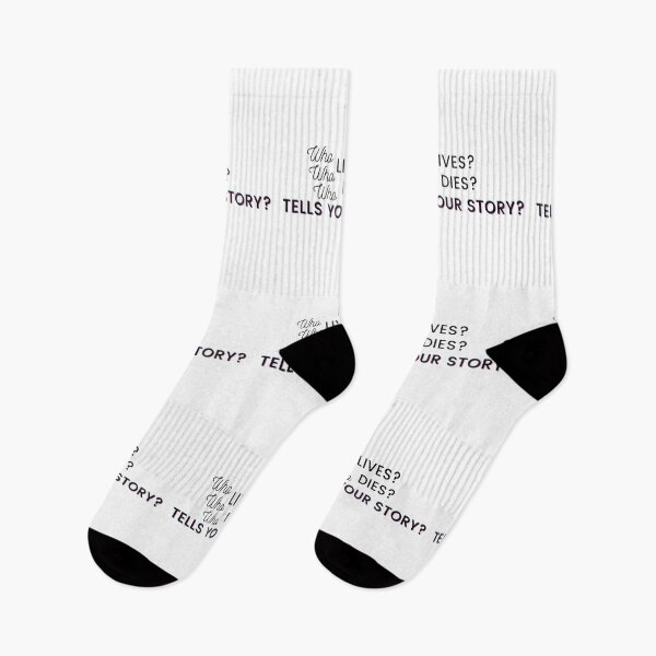 Item preview, Who tells your story Hamilton Quote designed and sold by MonMonTales.