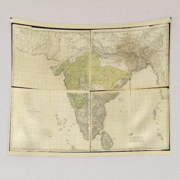 Item preview, The East Indies with the Roads (1768) designed and sold by allhistory.