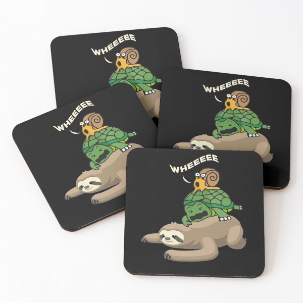Item preview, Sloth Turtle Snail Sloth Wheee Funny designed and sold by MooonTees.