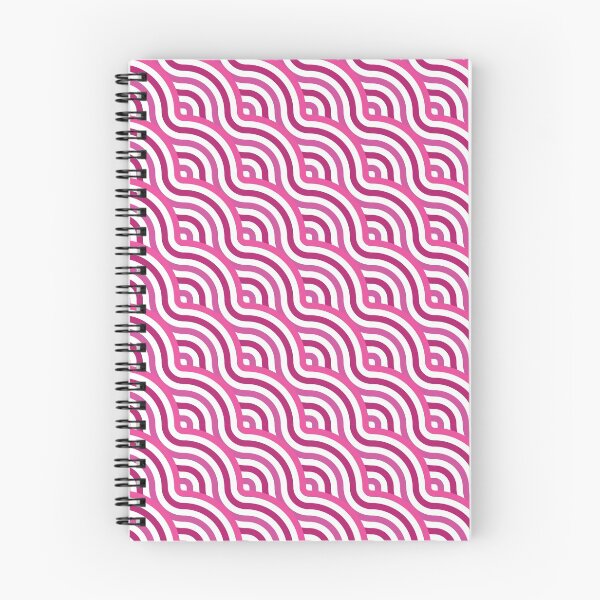 Item preview, Diagonal Waves Pattern – Fuchsia designed and sold by RoguePatterns.