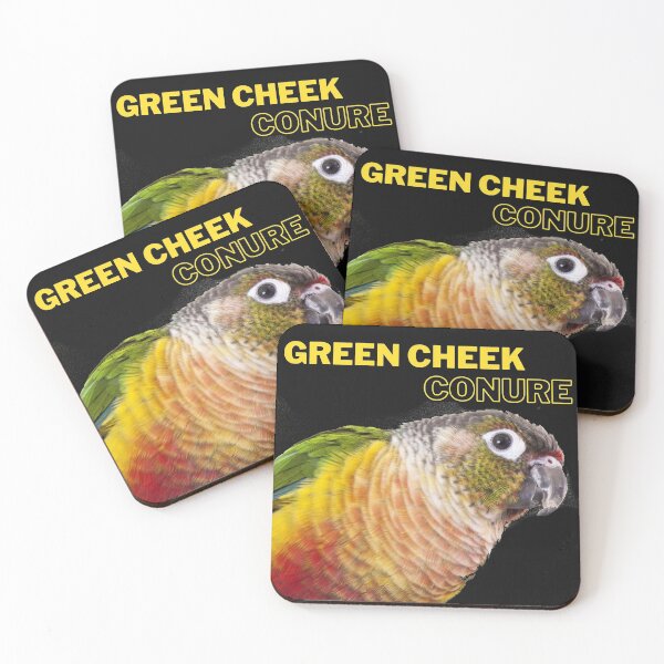 Item preview, green cheeck conure parrot lover quote designed and sold by L'Atelier Oranjade.