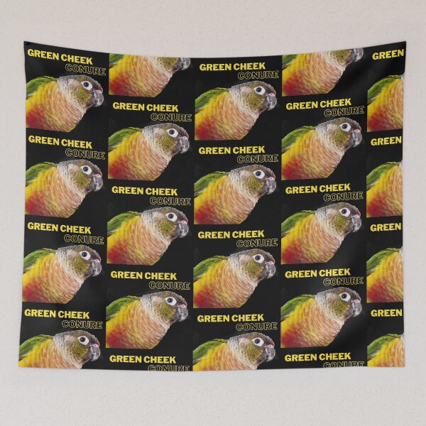 Item preview, green cheeck conure parrot lover quote designed and sold by L'Atelier Oranjade.