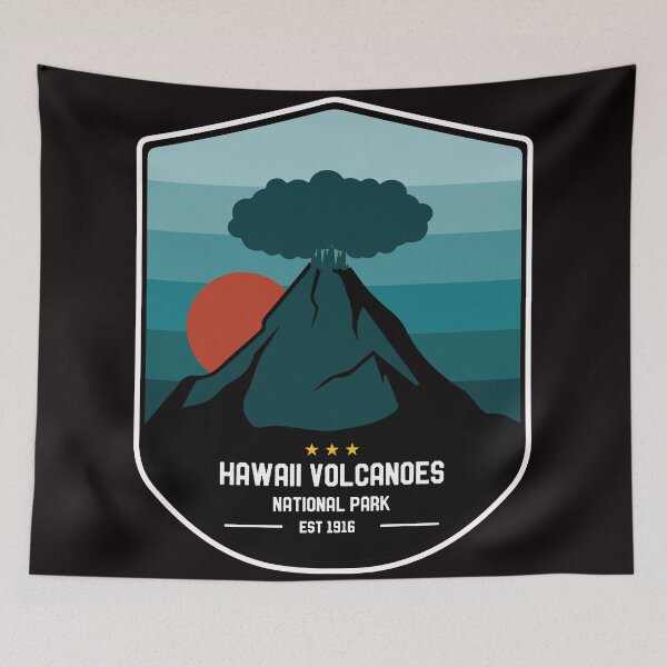 Item preview, Vintage Hawaii Volcanoes National Park Kilauea Mauna Loa 80s designed and sold by merchzy.
