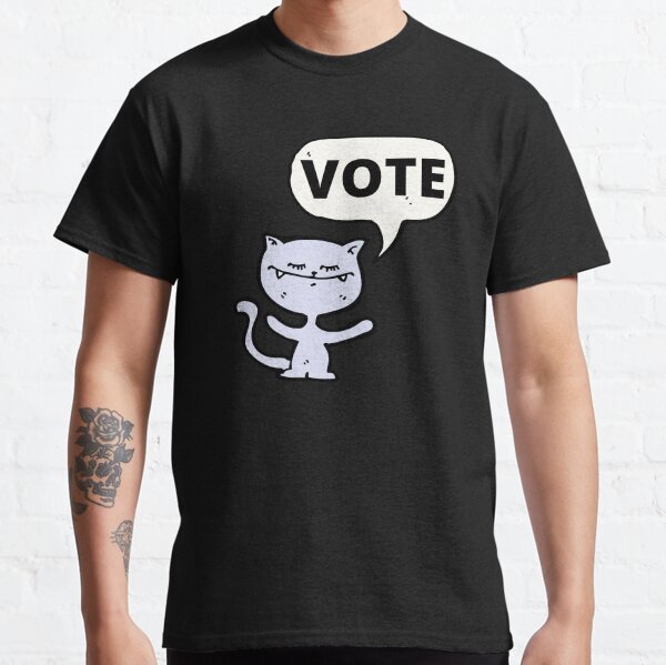 Item preview, Funny cat vote designed and sold by ZenandShape.