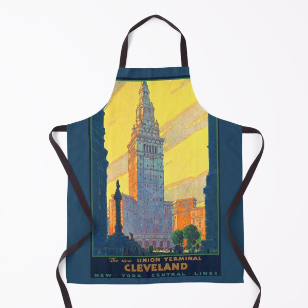 Item preview, 1930 Vintage The New Union Terminal Cleveland New York Central Lines by Leslie Darrel Ragan designed and sold by digitalvintage.