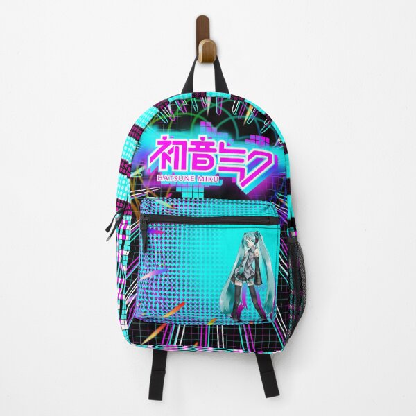 Vista previa del artículo con la obra «Mochila Hatsune Miku», diseñado y vendido por shopmirai.
