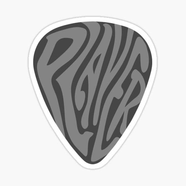 Guitar Player Am I - Monochrome Version Sticker