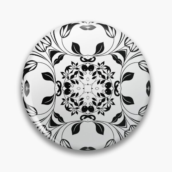 Item preview, Black And White Bloom Pattern designed and sold by doodle3Dandy.