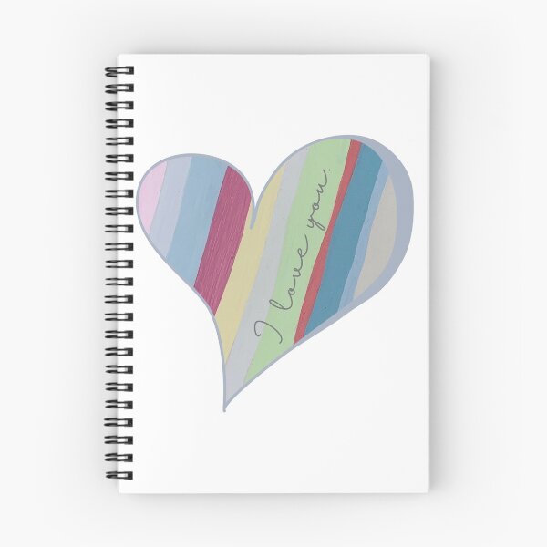 Item preview, I love you Heart-Shaped Striped Design by Christie Olstad designed and sold by Christie Olstad.