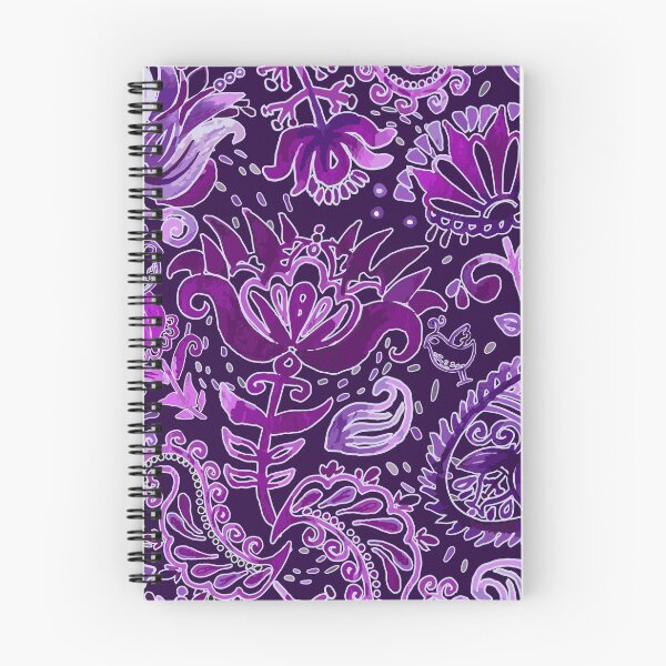 Item preview, Purple Floral Bandana designed and sold by Magia Design.