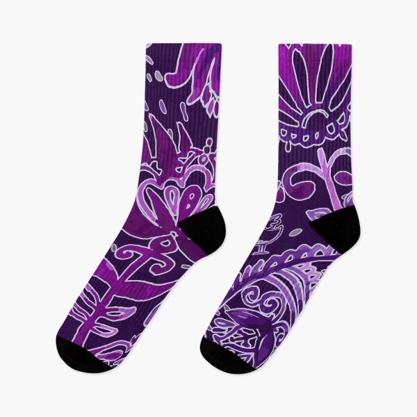 Item preview, Purple Floral Bandana designed and sold by Magia Design.