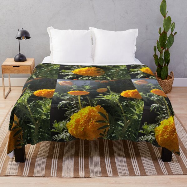 Item preview, Yellow French Marigold Flower designed and sold by Kaushal Pal.