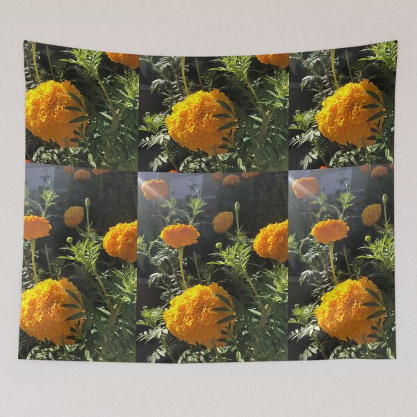 Item preview, Yellow French Marigold Flower designed and sold by Kaushal Pal.