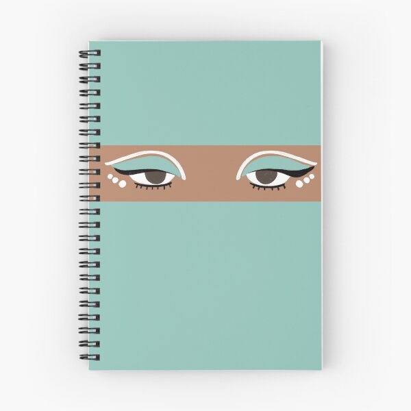 Item preview, Modern cateye teal background brown eyes designed and sold by Nathsmo.