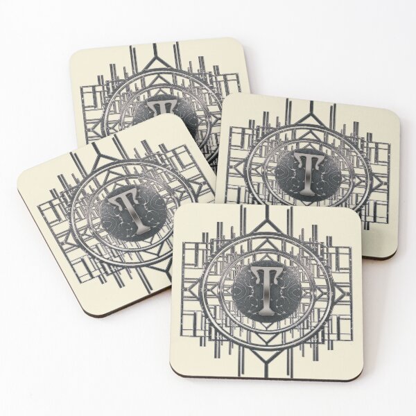 Item preview, Art Nouveau initials Artdeco vintage alphabet letter T designed and sold by Xarah.