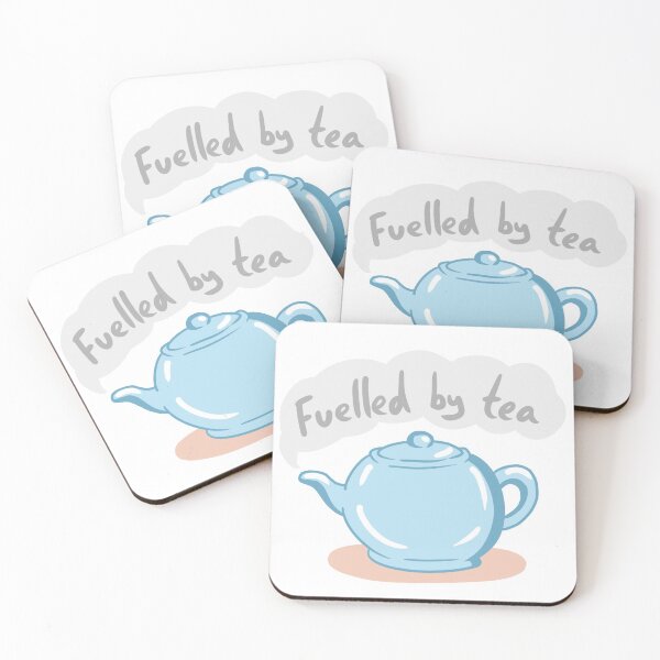Item preview, Fuelled by tea designed and sold by LazyBlackCatArt.