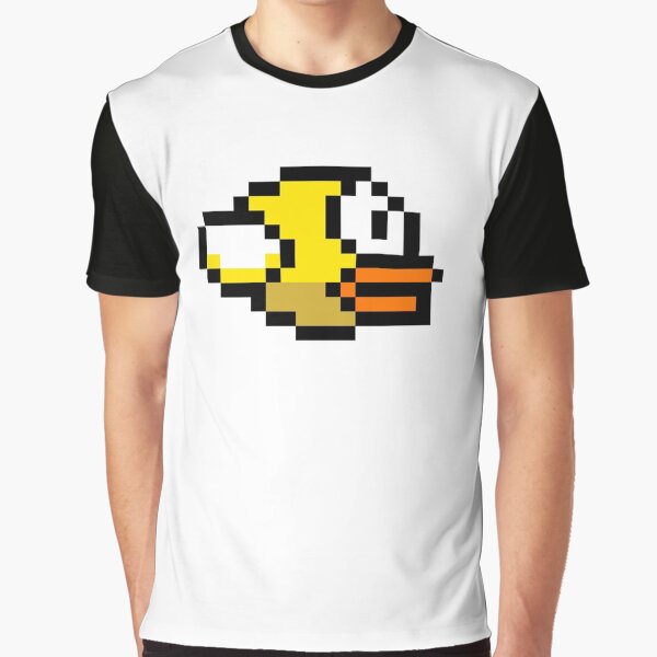 Vista previa del artículo con la obra «Pájaro flappy», diseñado y vendido por CurbsideDeli.