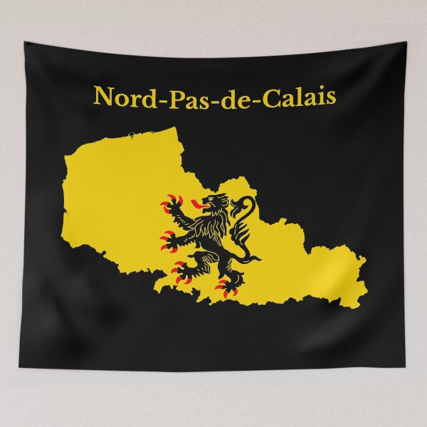 Item preview, Nord Pas de Calais France Flag Map, French Region. designed and sold by marosharaf.