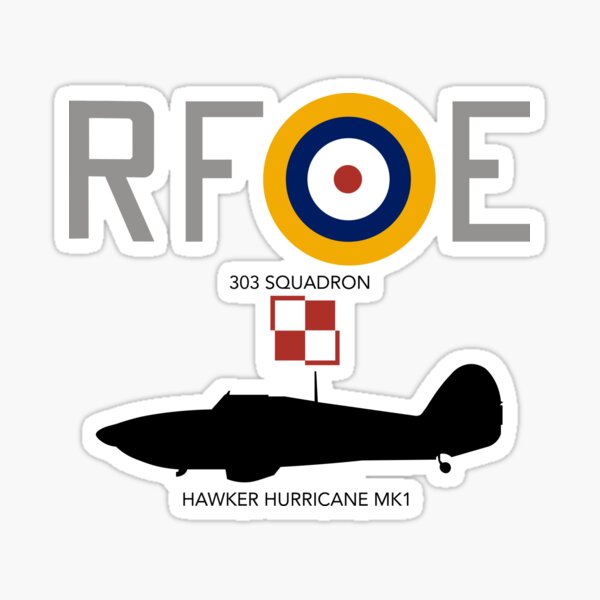 Item preview, 303 squadron Hurricane Mk1 designed and sold by Wartime Designs.