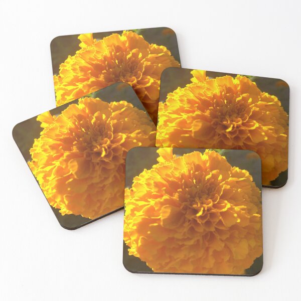 Item preview, Golden Marigold Flower Nature designed and sold by Kaushal Pal.