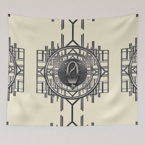 Item preview, Vintage initials Artdeco alphabet letter Q designed and sold by Xarah.