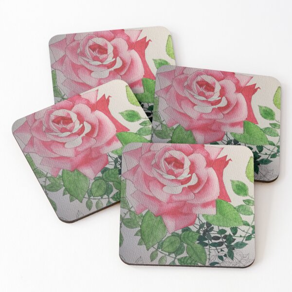 Aperçu de l'œuvre Peinture aquarelle rose rose créée et vendue par esvb.
