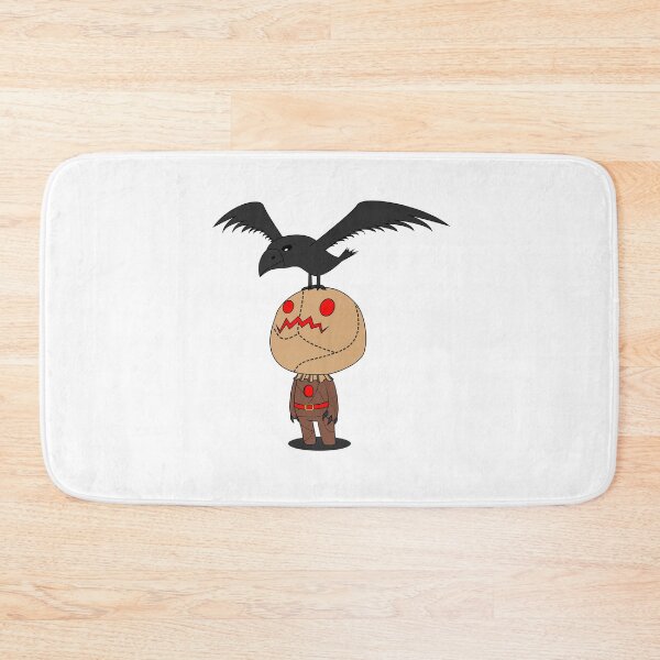 Item preview, chibi kawaii scarecrow halloween spooky Scary crow designed and sold by zerobatt.