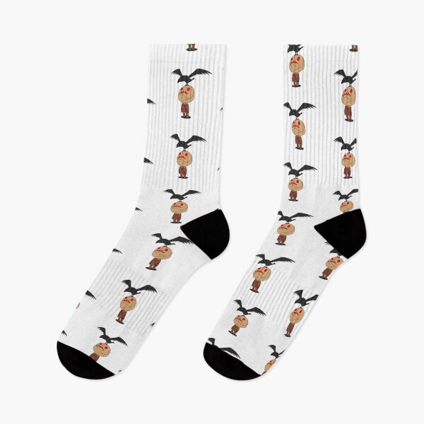 Item preview, chibi kawaii scarecrow halloween spooky Scary crow designed and sold by zerobatt.