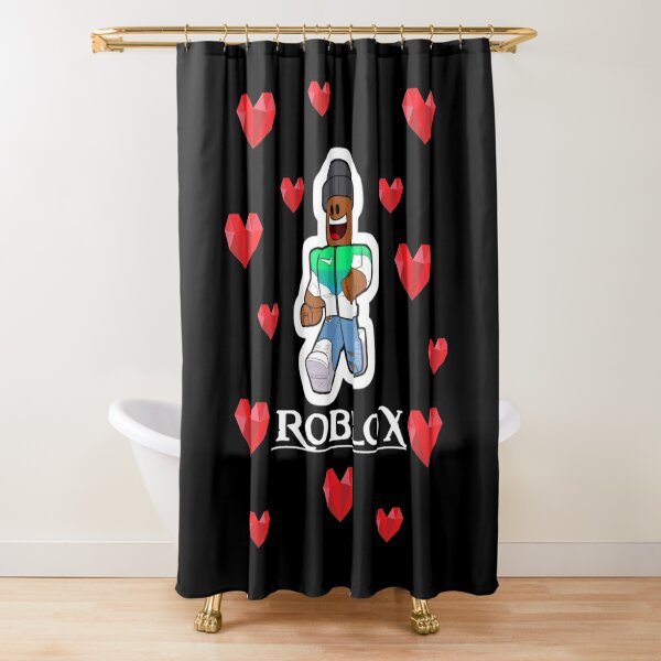 Tofuu Roblox Shower Curtains Redbubble - roblox bathroom simulator youtube