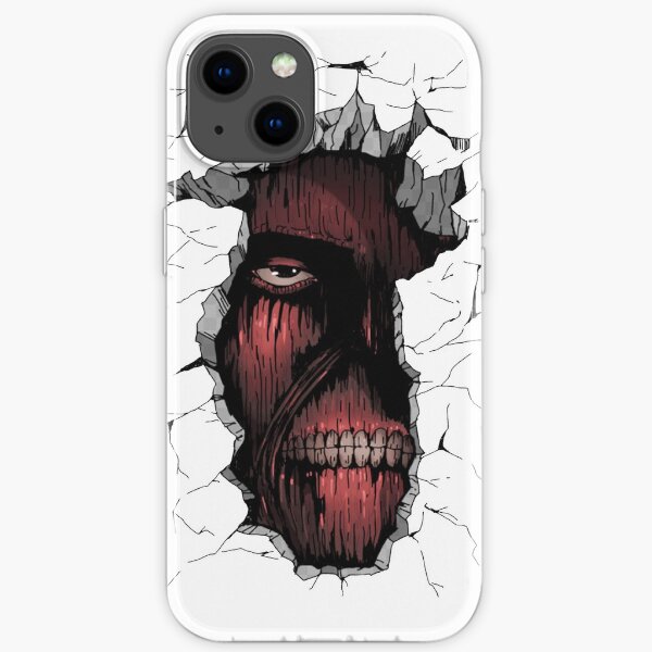 Titan in the SNK Wall iPhone Soft Case