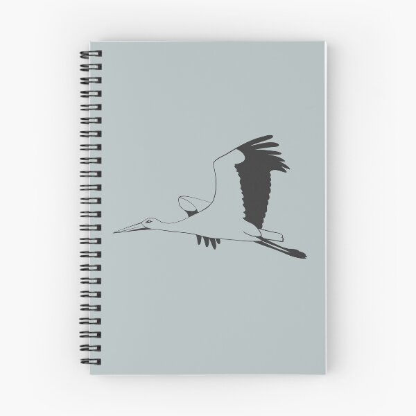 Item preview, Handdrawn black stork bird designed and sold by EngineerGoC.