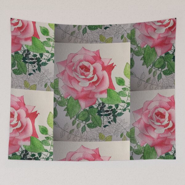 Item preview, Pintura acuarela rosa rosa designed and sold by esvb.