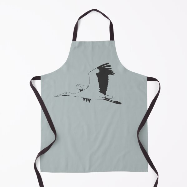 Item preview, Handdrawn black stork bird designed and sold by EngineerGoC.